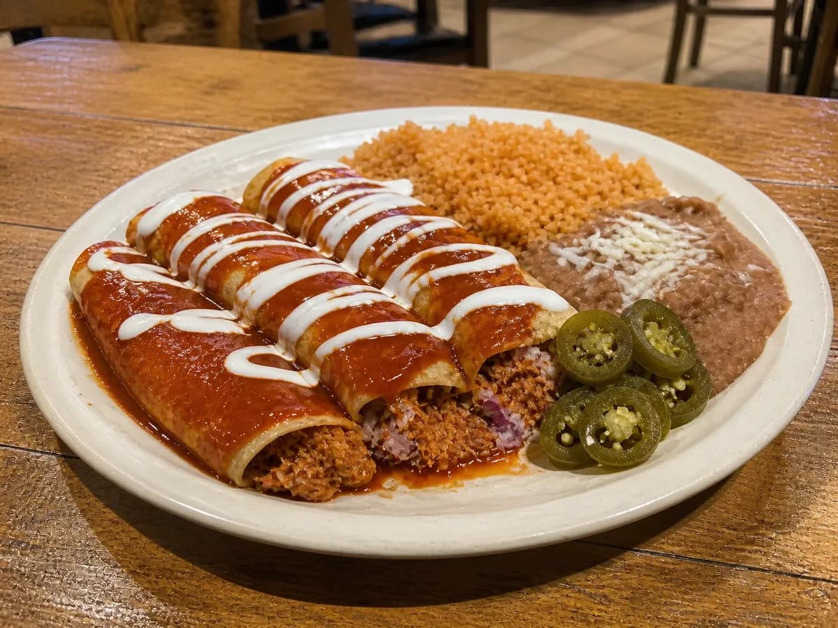 Enchiladas de Cochinita Pibil