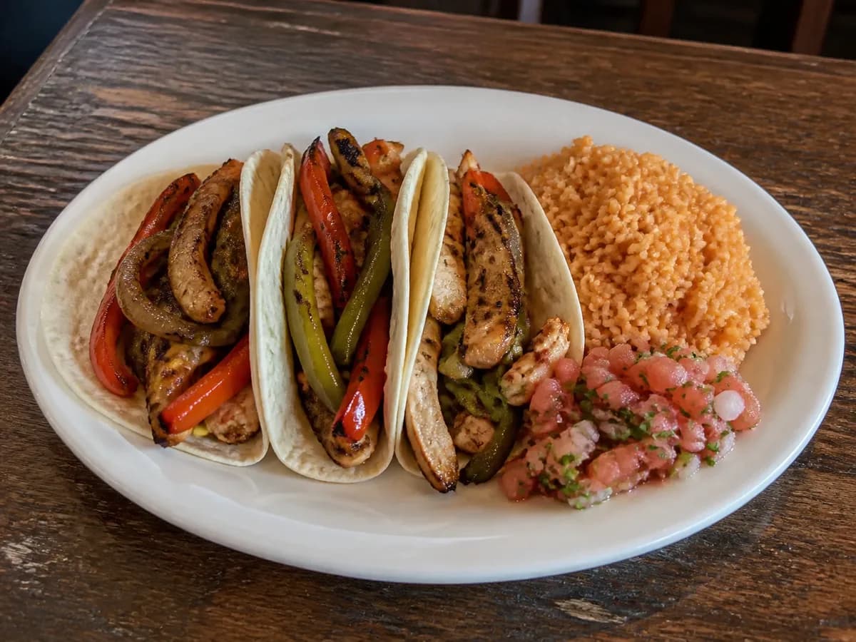 Fajitas 3 Tacos